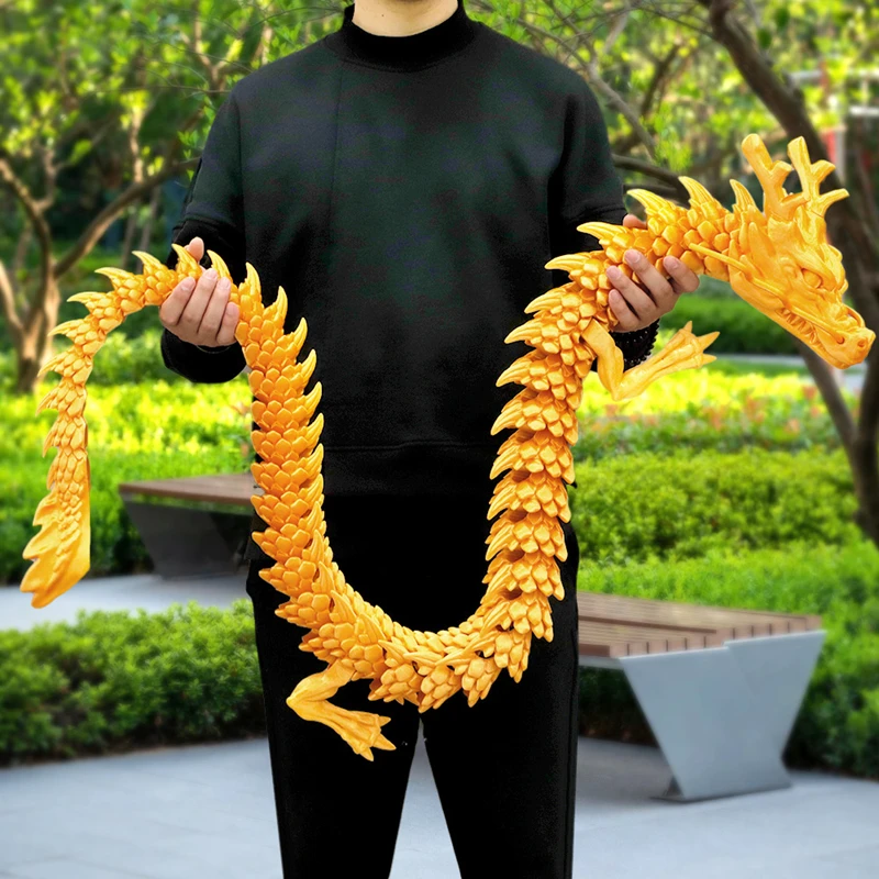 Marine Fish Tank - 3D Printed Conjoined Dragon Ornaments, Movable