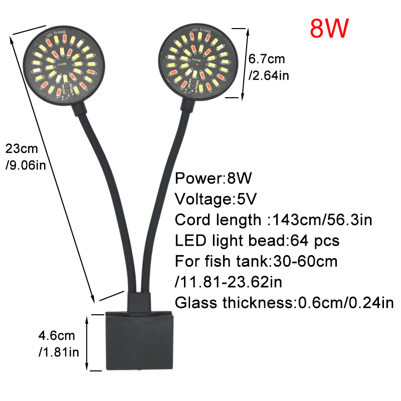 USB Aquarium LED Light Fish Ta - Aquarium Marine Lights 评论和价格