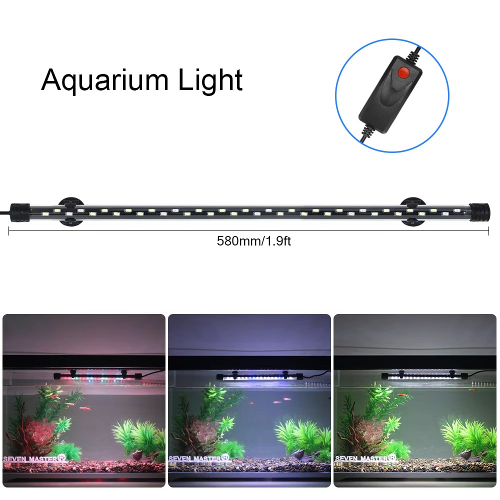 58CM  Aquarium Light LED Plant - Aquarium Marine Lights 评论和价格